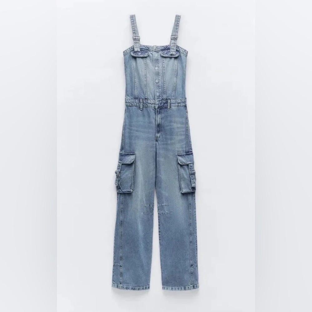 Zara denim jumpsuit